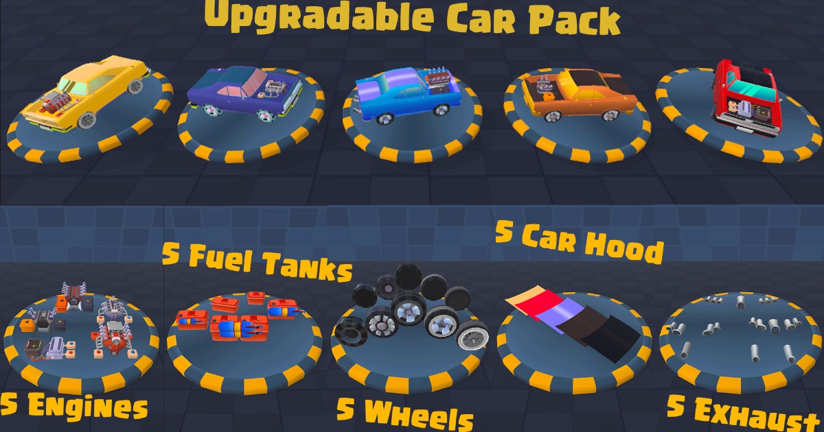 Upgradable Car Pack | 3D Vehicles | Unity Asset Store