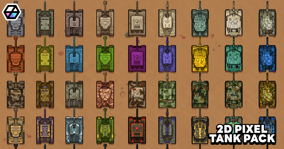 2D Pixel - Tank Pack | 2D | Unity Asset Store