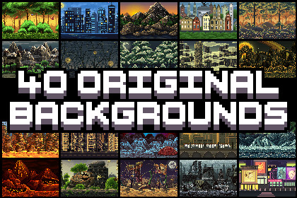 40 Original Backgrounds Pixel Art