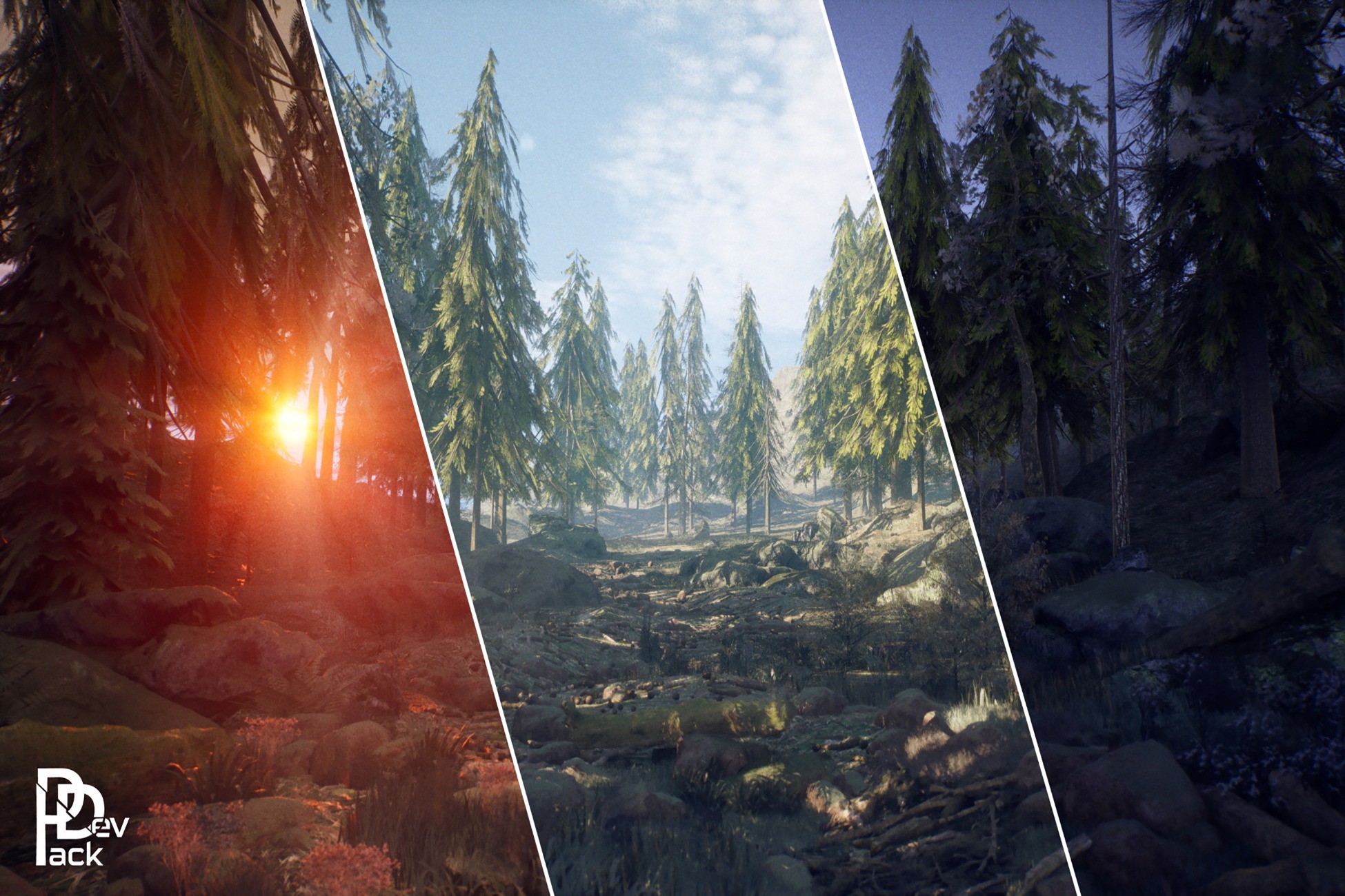Unity Forest Asset Pine Forest / 64+ Assets | 3D Props | Unity Asset Store