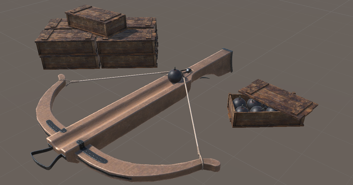 Bomber crossbow | 3D Weapons | Unity Asset Store