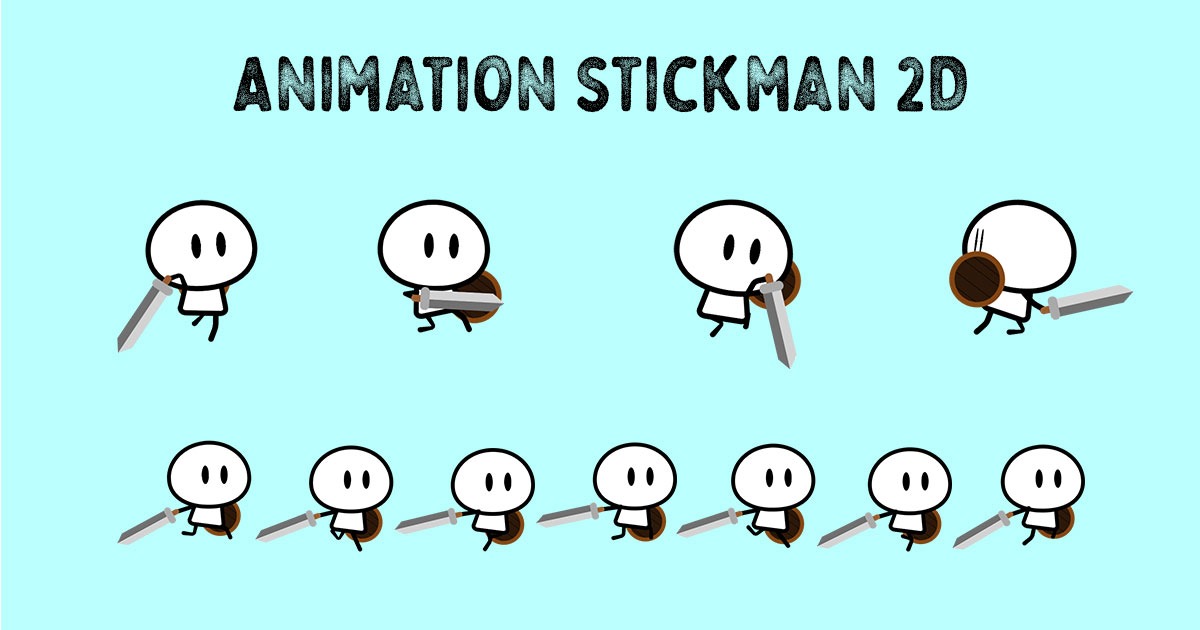 Unity Stick Men Hero Stickman 2D | 2D Characters | Unity Asset Store