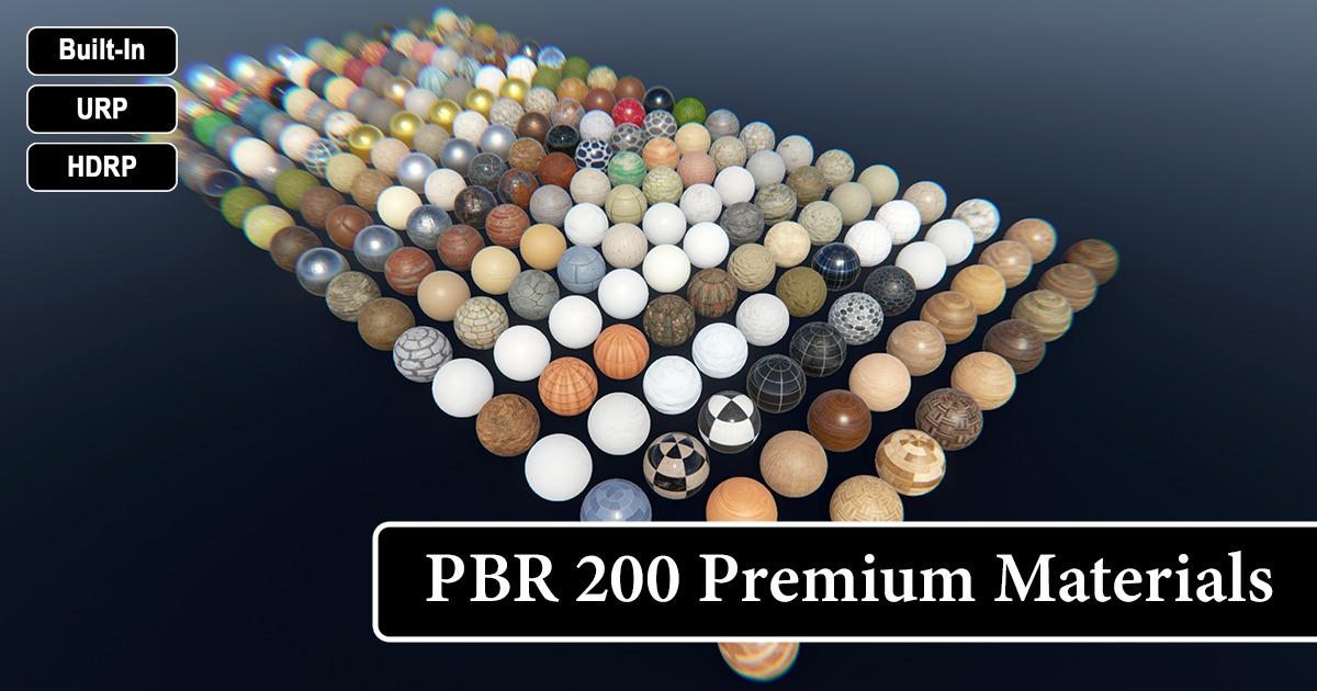 PBR 200 Premium Materials | 2D Textures & Materials | Unity Asset Store