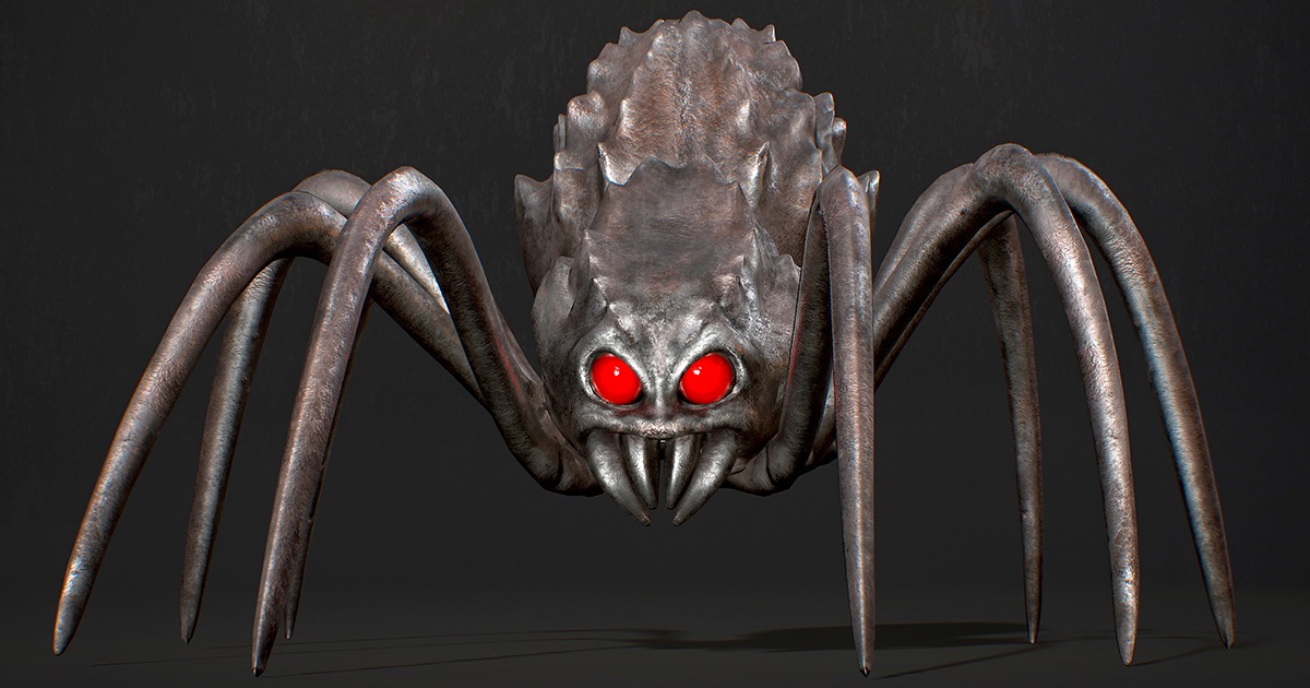 Red Rx Spider Character Spider H2 | Characters | Unity Asset Store