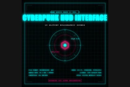CYBERPUNK HUD INTERFACE - GLITCHY SCI-FI SOUNDS