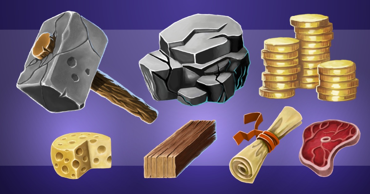 100 Resources Icons | 2D Icons | Unity Asset Store