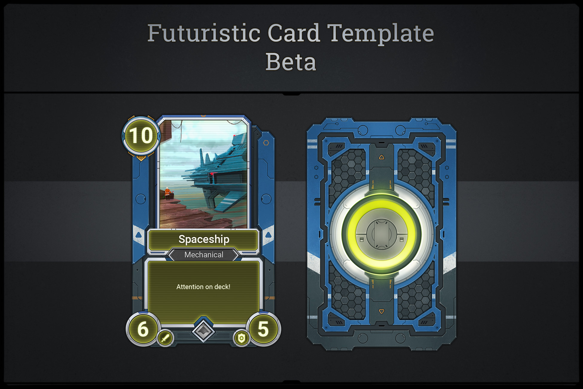 Unity Cards Models Futuristic Card Template - Beta | 2D Icons | Unity Asset Store