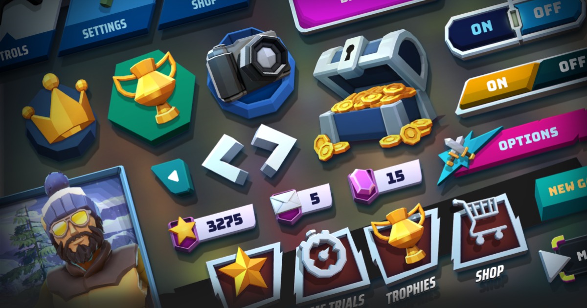 Modern Menus - Synty INTERFACE - GUI | 2D GUI | Unity Asset Store