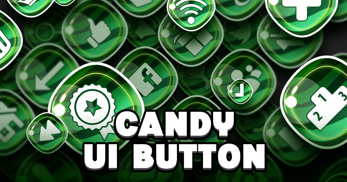 Candy UI Button #3 | 2D GUI | Unity Asset Store