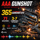 AAA Gunshot Sound Effects Pack – 365 Professional Weapon Fire SFX (71 Guns)