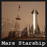 Starship Mars Environment / 75+ Assets
