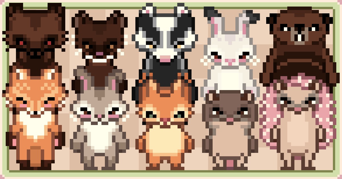 Python 2d Animal Forest Animals - 2D Animated Characters | 2D キャラクター | Unity Asset Store