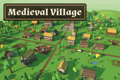 Low Poly Medieval Village - Modular Kit