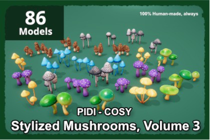 PIDI COSY: Stylized Mushrooms Vol 3