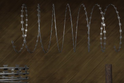 Wire Barbed Concertina Series Metal Curl G1 - N1