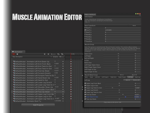Muscle Animation Editor | Animation Tools | Unity Asset Store