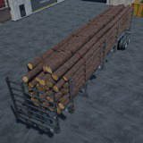 Log semi trailer