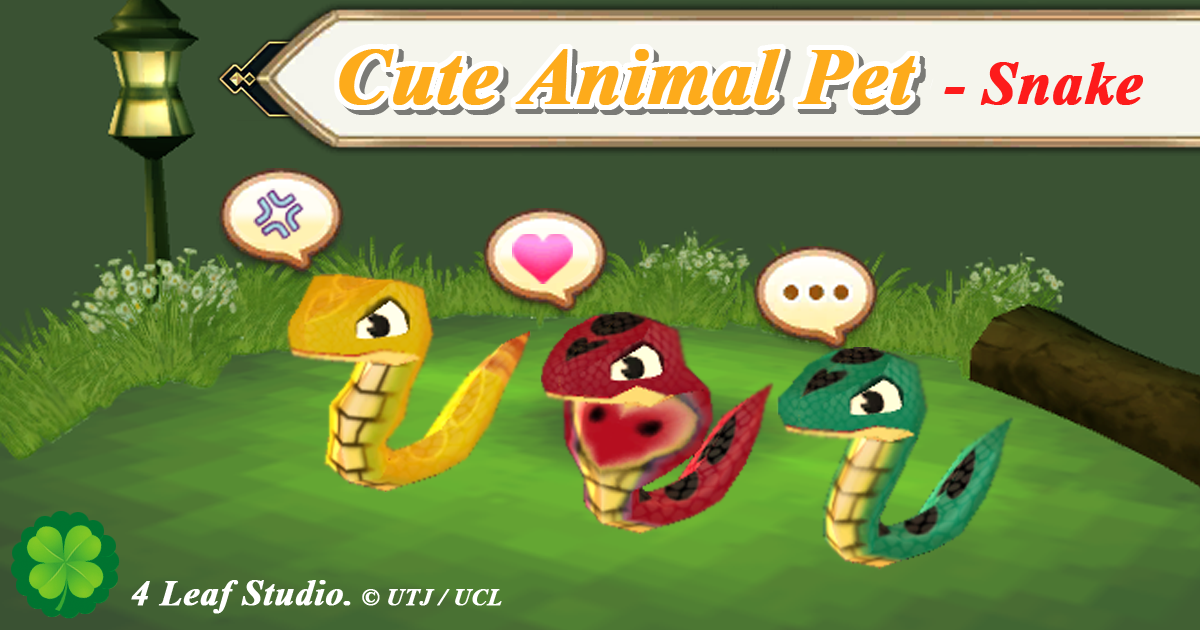 Unity Store Snake Cute Animal Pet (Snake) | Characters | Unity Asset Store