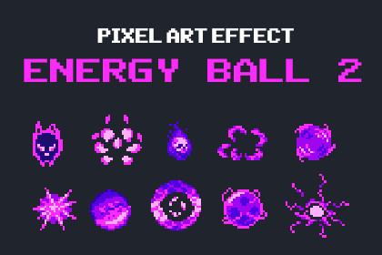 Energy Ball 2 - Effect Pixel Art