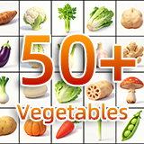 50+ vegetables Asset Pack