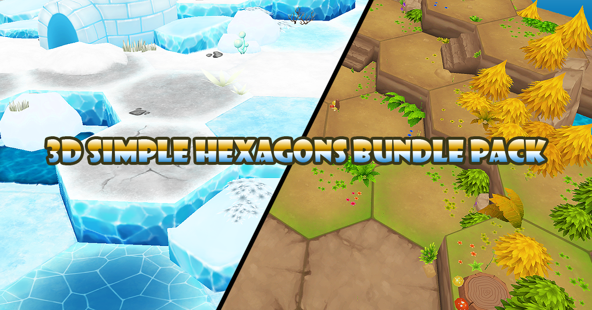 3D Simple Hexagons Bundle Pack | 3D Environments | Unity Asset Store