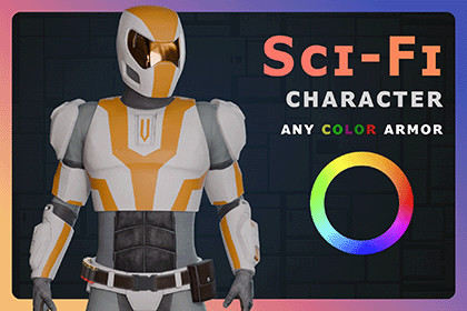 Futuristic trooper | Sci-Fi character