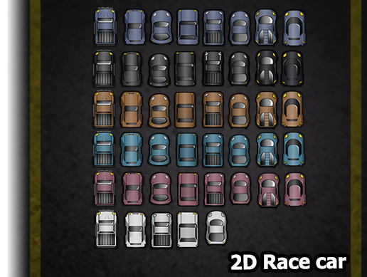 2D Race Car | 2D 캐릭터 | Unity Asset Store