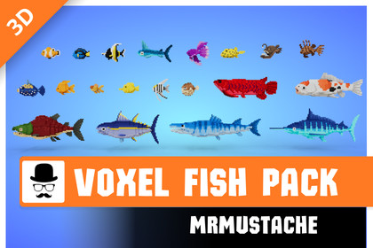 Voxel Fish Pack