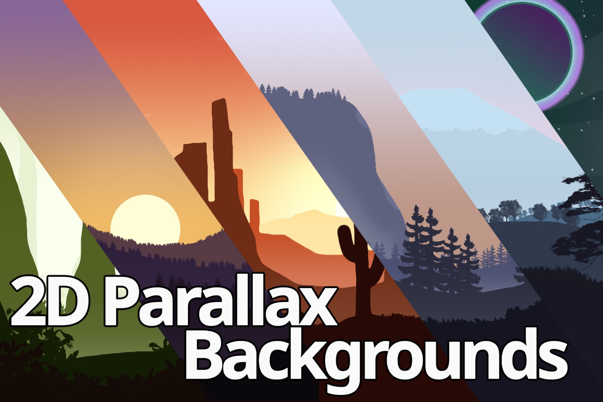 2D Parallax Backgrounds Pack | 2D Environments | Unity Asset Store