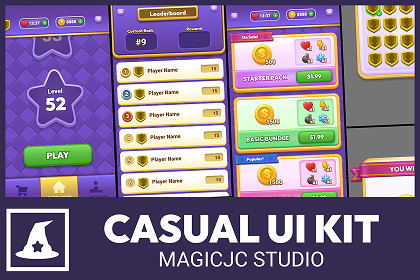 Casual Game UI Kit - Mobile