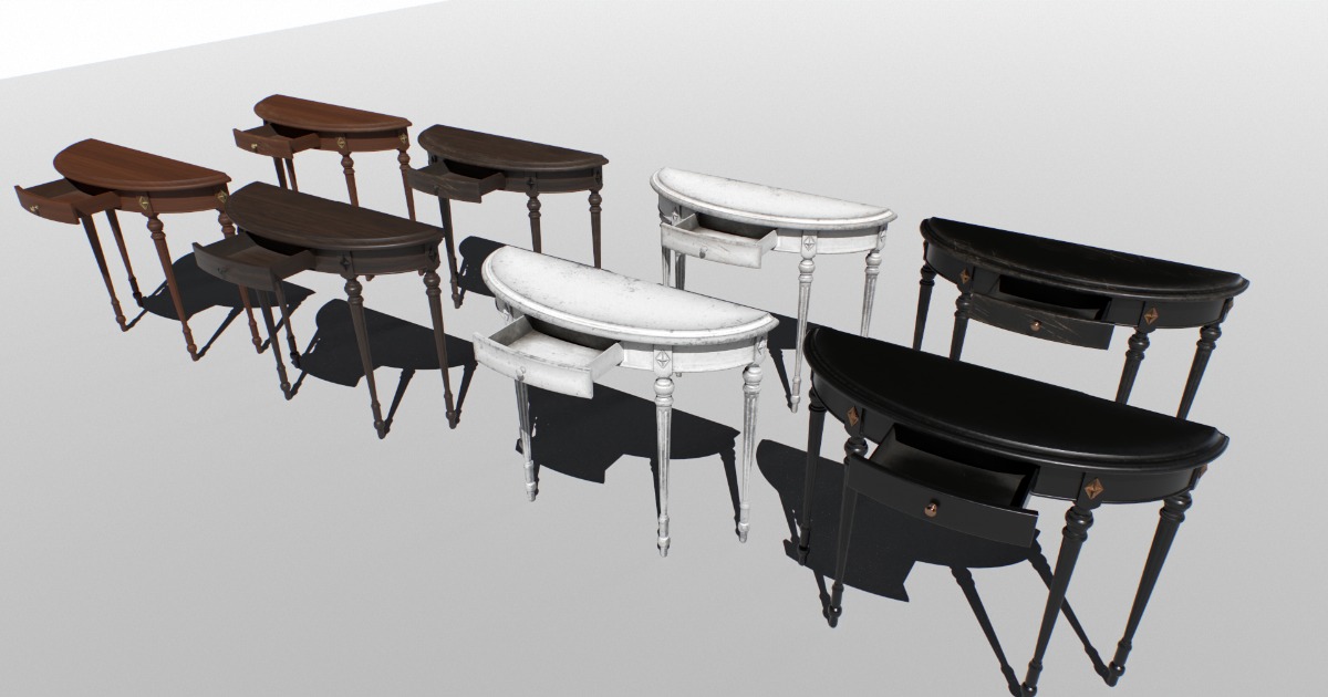 Table Base Unity Console table set | 3D Furniture | Unity Asset Store