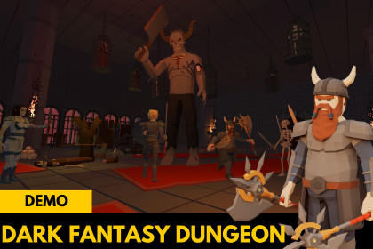 LOW POLY Dark Fantasy Dungeon DEMO