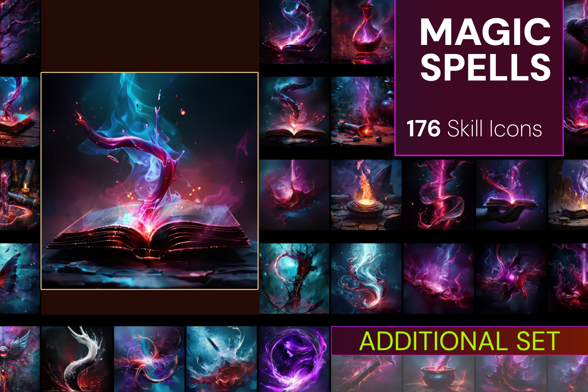 Magic Skills - Addition | 2D Icons | Unity Asset Store