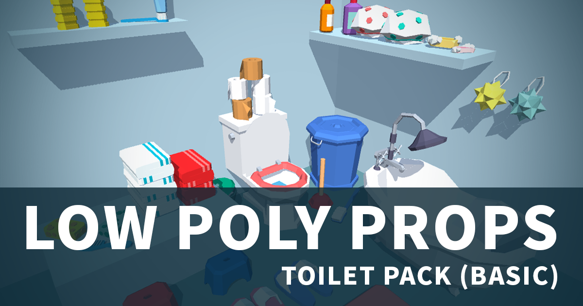 3D Toilet Lowpoly Models | 3D Props | Unity Asset Store