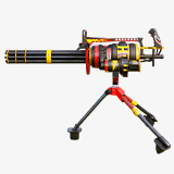 Minigun Machine Gun RED URP HDRP
