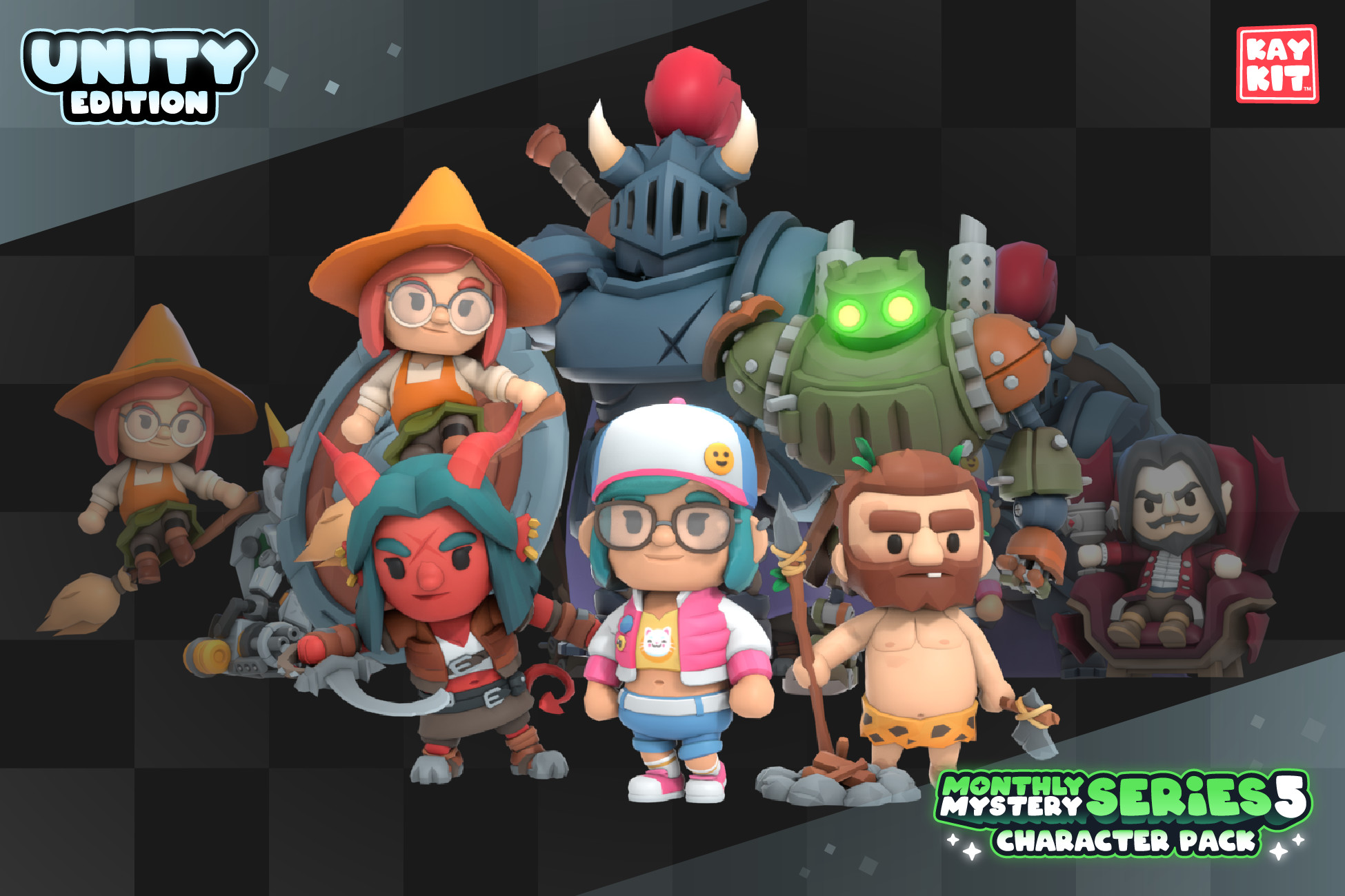 Unity Comp Series KayKit - Mystery Series 5 (for Unity) | 3D 캐릭터 | Unity Asset Store
