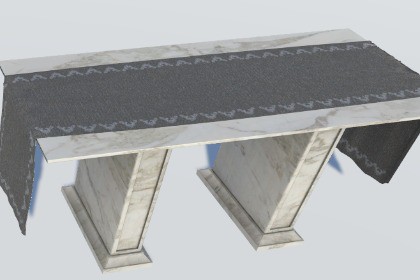 Marble church altar