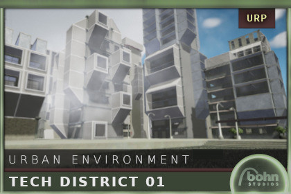 OWA Tech District - City Building Kit: Sci-Fi, Cyberpunk, Modern, Futuristic