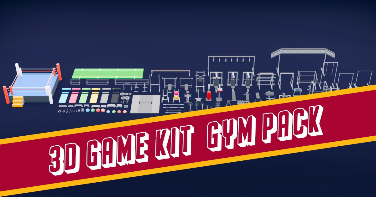 3D Game Kit-Gym Pack | 3D Props | Unity Asset Store
