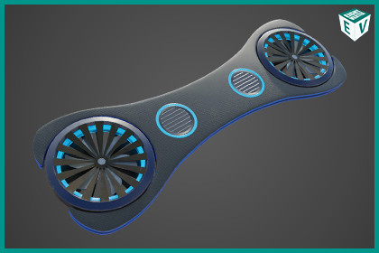 Sci Fi Hoverboard 3 URP HDRP Textures