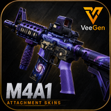 M4A1 Customizable Gun - Skins & Attachments