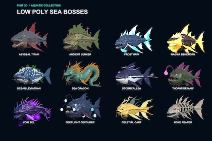 Pixit3D - Fish Legend Pack