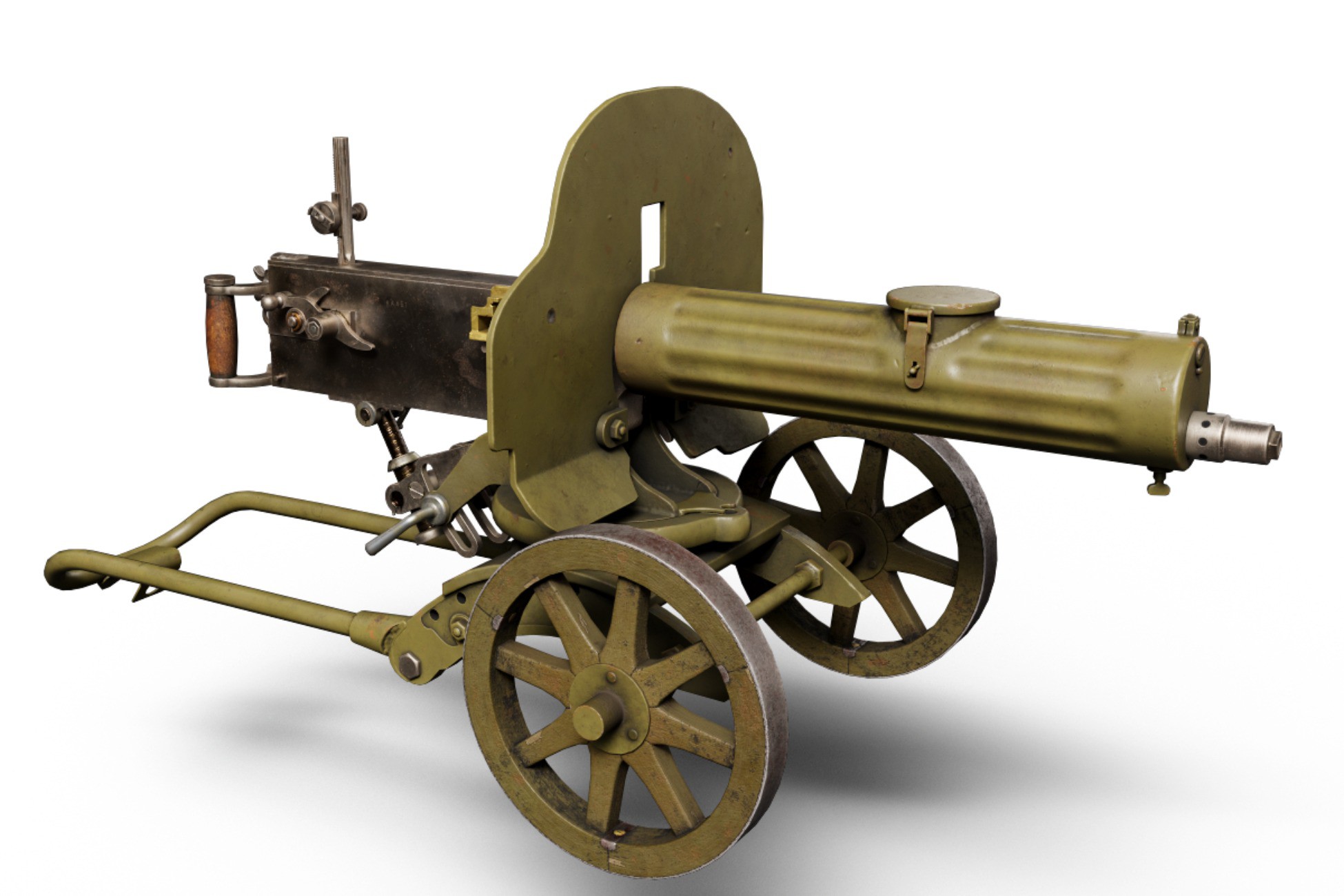 Maxim M1910 machine gun | 3D Guns | Unity Asset Store