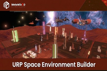 Modular Sci-Fi City + Jet Fleet URP – Spaceport Environment Pack
