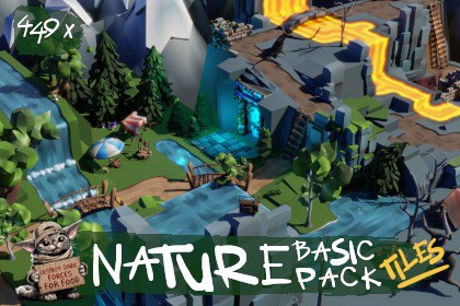 Low-poly nature basic pack
