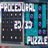 Procedural Puzzle 2D/3D Generation with Custom Matrix Sizes