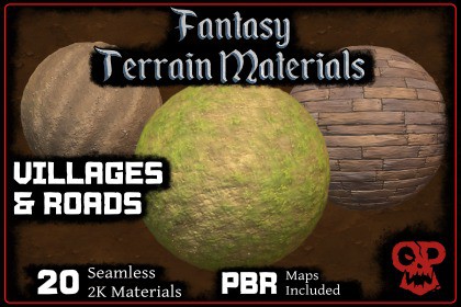 Fantasy Terrain Materials | Villages & Roads
