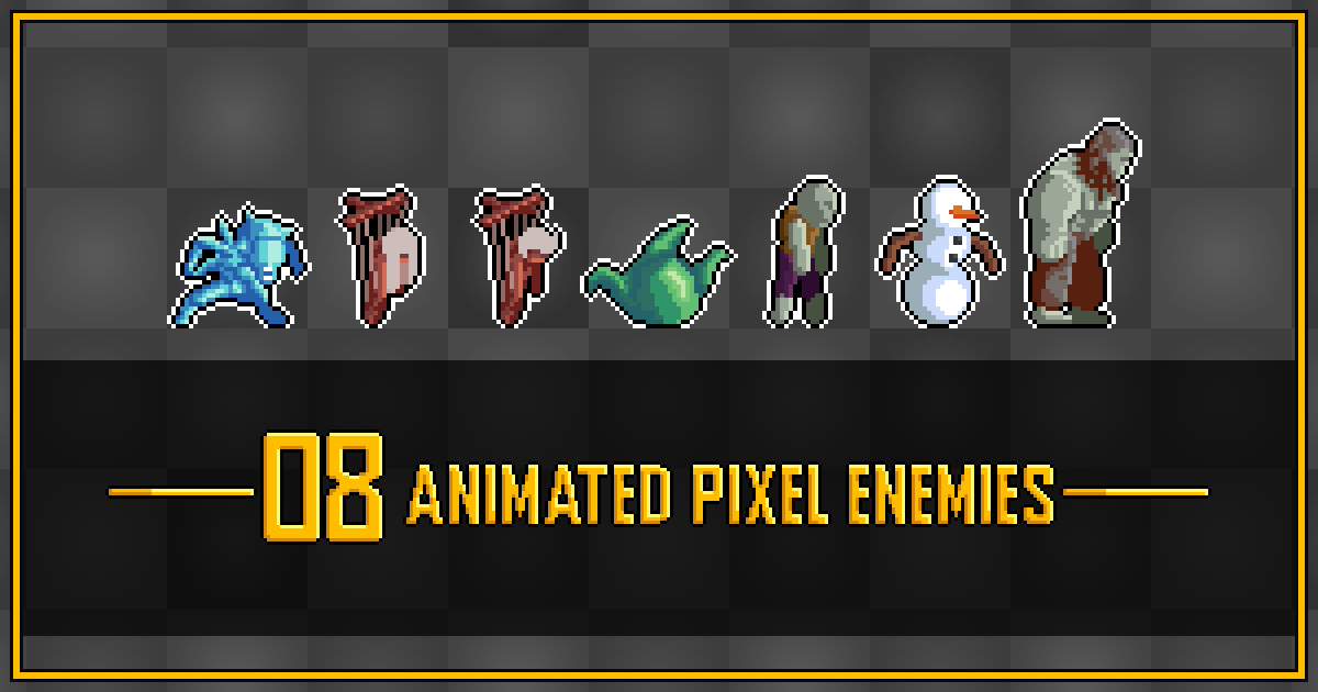 Enemy Galore 2 - Pixel Art | 2D Characters | Unity Asset Store