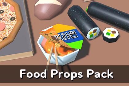 MAR-Low Poly Food Props Pack
