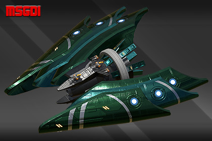 Spaceship Alien Ankla Battlecruiser